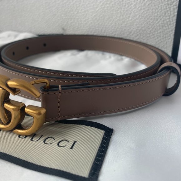 Leather belt with Double  buckle main image 2